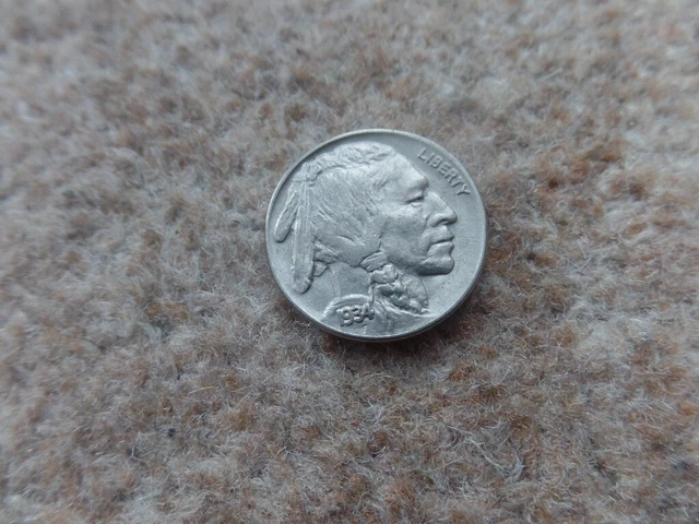 Rare Old Collection American Buffalo 5 Cents Coin 1934 - 21mm. Very Good Gift Rare Old Collection American Buffalo 5 Cents Coin 1934 - 21mm. Very Good Gift