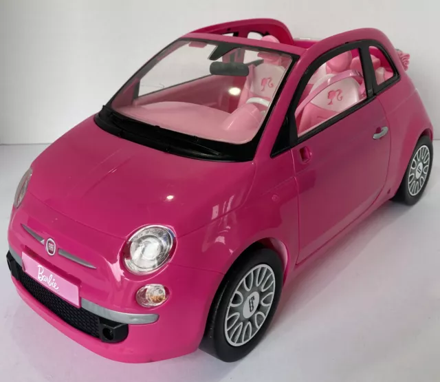 Barbie voiture Fiat 500 rose Convertible Barbie