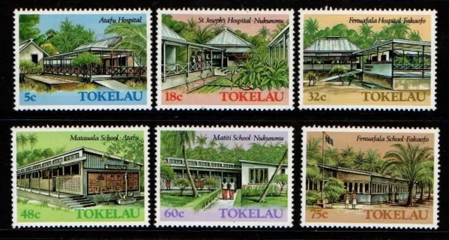 Tokelau 1986 Architecture Buildings part 2 SG130-35 MNH