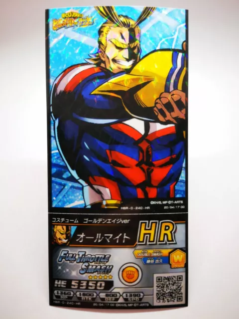 My Hero Academia M23 Gekitotsu Heroes Tomy Card HBR-0-405-HR Katsuki Bakugo