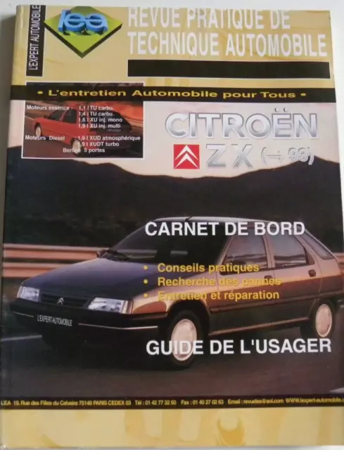 Revue technique automobile RTA  Citroên ZX  essence et diesel avant 1993