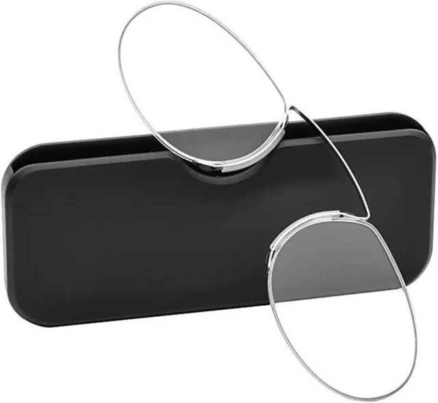 Portable Nose Clip Reading Glasses Legless Mini Presbyopic Magnifying Eyewear