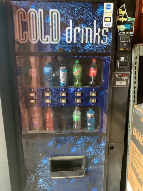 Vending Shop Cold Drinks Time / Refrigerated / 115V 5 Flavors / 40 Cans