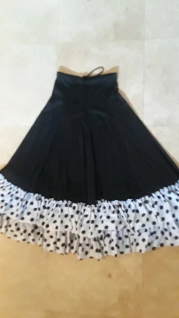 Joanna Design Salsa Flamenco Jypsy Dance Drawstring Waist Skirt S To L