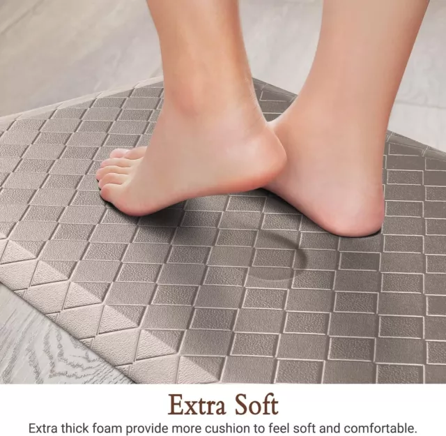 Kitchen Mat Cushioned Anti-Fatigue Floor Mat Non-Slip Heavy Duty for Home Hotel 3