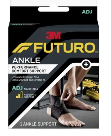 3M Futuro Rendimiento al Tobillo Soporte Confort Ajustable Talla Única NUEVO