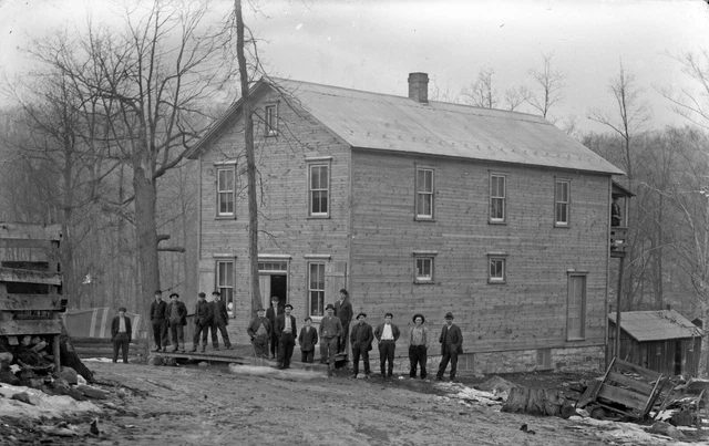 Glass Plate  Negative Six Mile Run Store GAR School Kids Huntingdon Bedford Pa