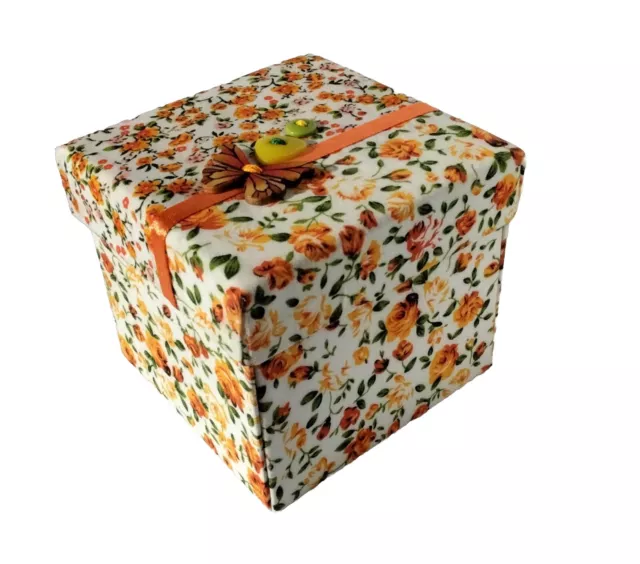  Beautiful Individually Hand Crafted Floral 'Etui' Sewing Box / Sewing Kit