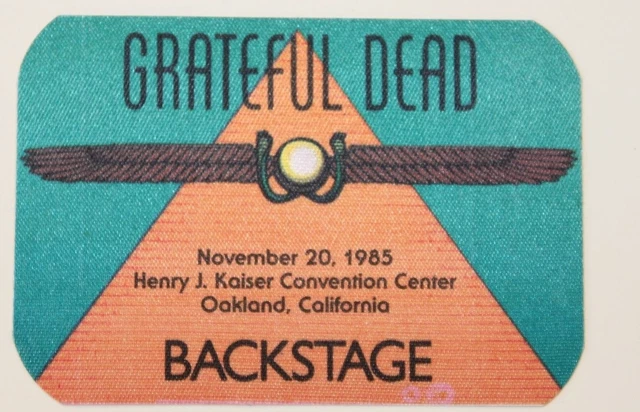 Grateful Dead Backstage Pass 11-20-85 Henry J Kaiser Oakland Rick Griffin 1985