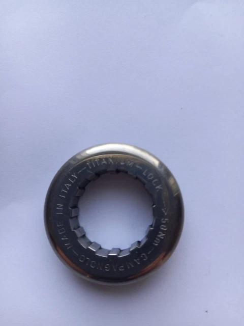Écrou Serrage Cassette Campagnolo Record Titane 9V - Doré, Occasion