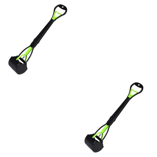 2 piezas 70 cm diente de plástico portátil diente de sierra pequeña para mascotas caca clip caca caca scooper