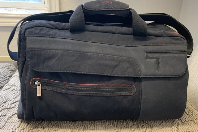 Tumi Versatile Briefcase Organizer Duffle Weekender Bag Ballistic Nylon Black