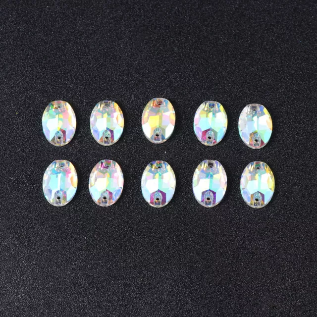 100 PCS Sewing Rhinestones Crystal Claw Glass Colored for DIY
