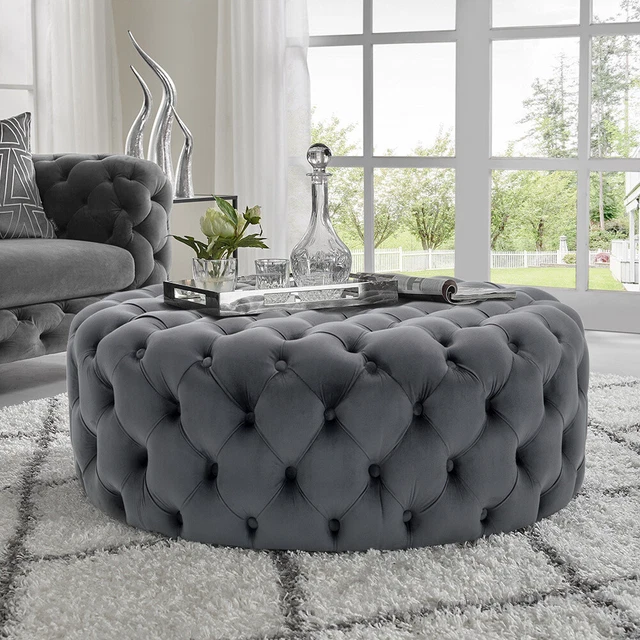 Padded pouffe deals