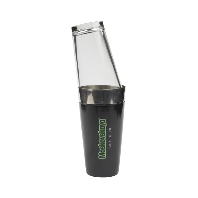 Moskovskaya Vodka Boston Shaker Glas Gummi Cocktail Longdrink Bar Mixer Gastro