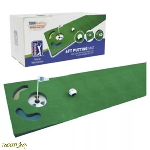 TAPPETINO PROFESSIONALE PER ALLENAMENTO GOLF "6FT PUTTING MAT Tour Academy"