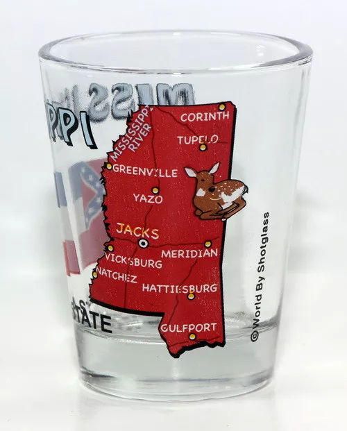 Mississippi The Magnolia State All-American Collection Shot Glass Shotglass 2