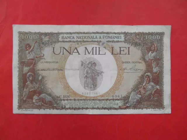 Romania 1939 1000 Lei banknote. Issue Banca Nationala a Romaniei. P 45a