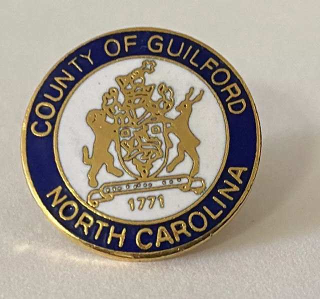 County Of Guilford North Carolina Classic Souvenir Lapel Pin