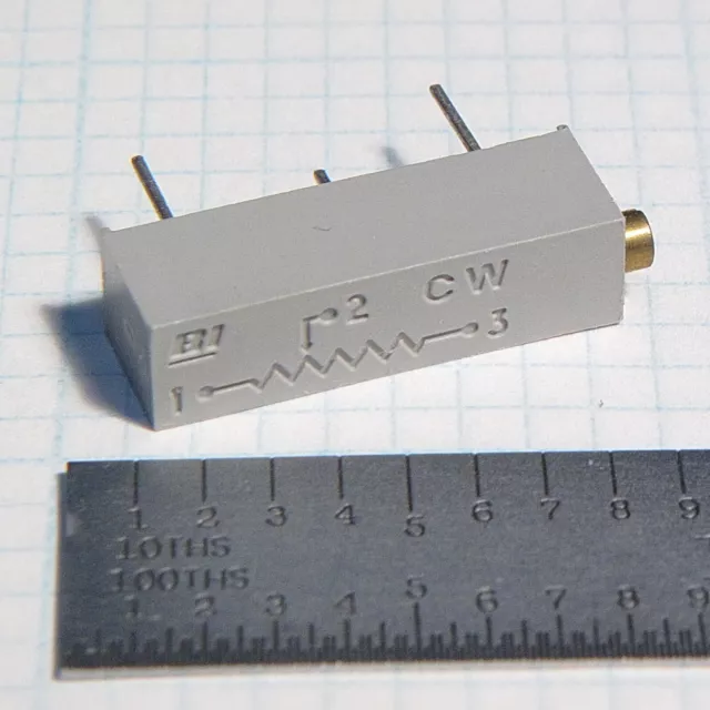 10 Pcs Bi 89Pr50K Cermet 20 Turn Trim Pot 3/4"Long X 1/4" Square Equiv. To 3006P