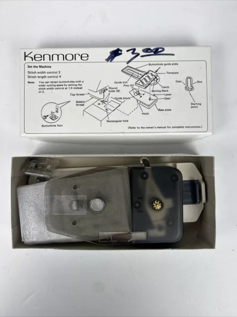 Accesorios de colección para máquina de coser Sears Kenmore, ojales, caja 45195 45196 y más