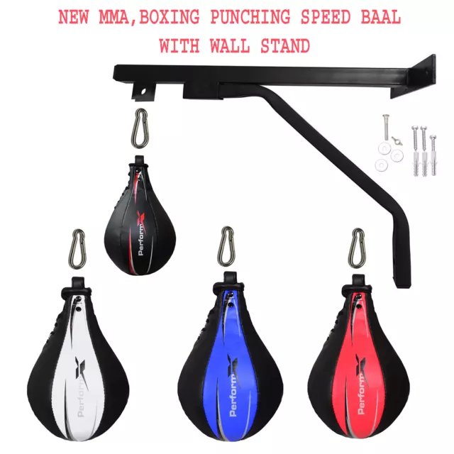 NEW Punching Speed Ball Wall Rack Stand Punching Speed Training Fighter Exercise