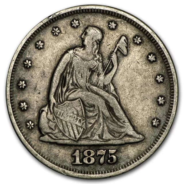 1875 Twenty Cent Piece VF