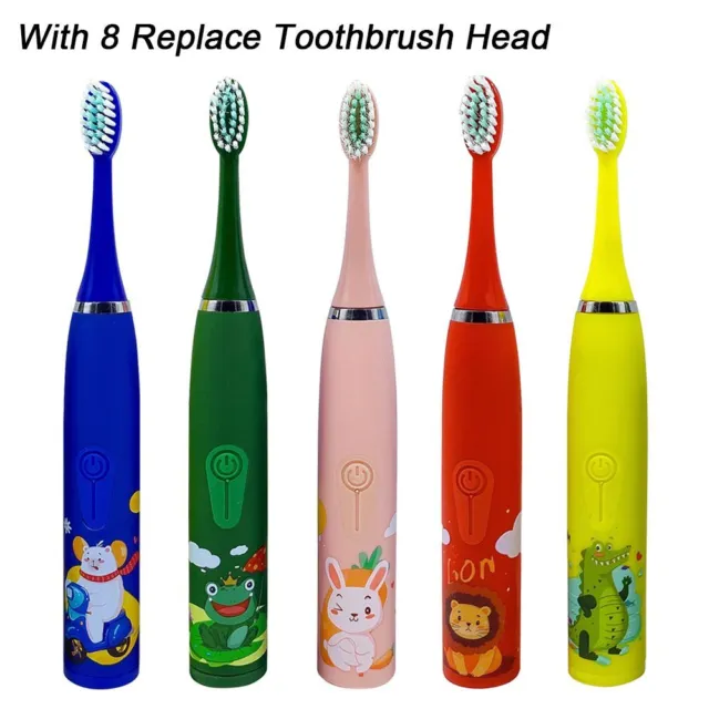 Cepillo de dientes eléctrico para niños reemplazable oral con patrón limpio