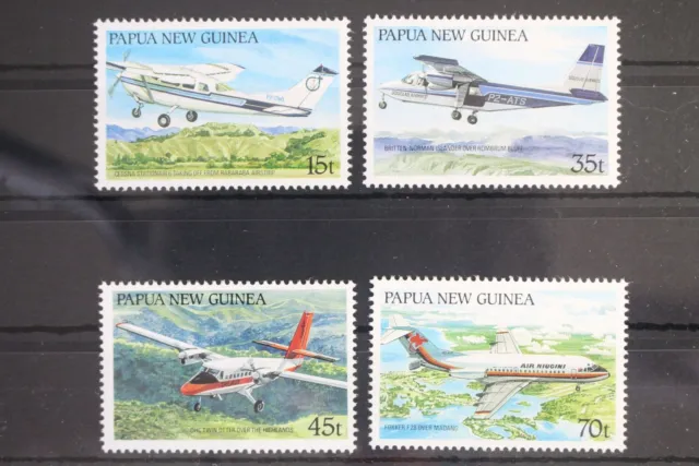 Papua Neuguinea 557-560 postfrisch Flugzeuge #WW116