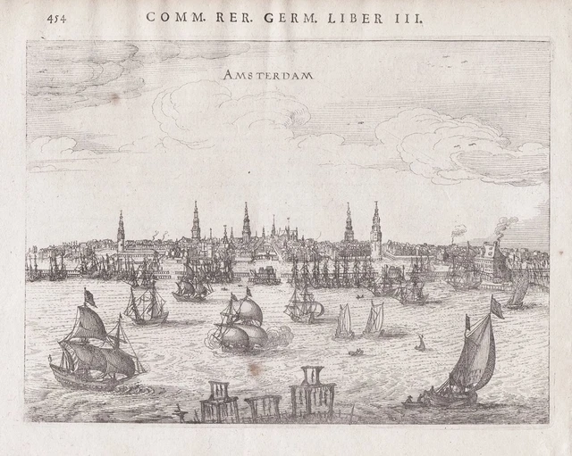 Amsterdam Holland Nederland Netherlands Kupferstich engraving Bertius 1616