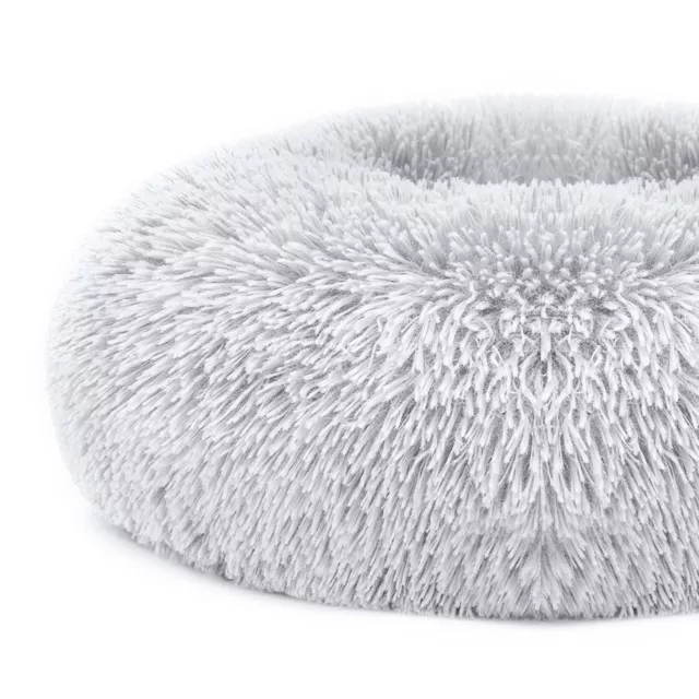 Donut Plush Pet Dog Cat Bed Soft Fluffy Pad Warm Puppy Calming Bed Sleeping Nest 4