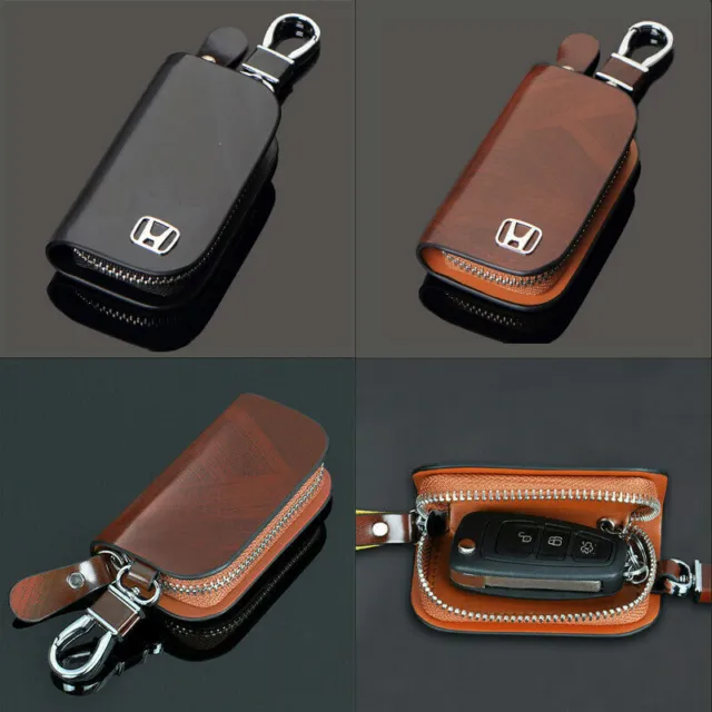 Auto Remote Control Car Key Chain Holder Case Bag Clip Wallet Pouch Zippered Bag