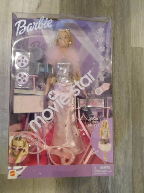 Barbie Movie Star Doll with Slide 'n' Style Skirt 2003 Mattel Model #56976 NRFB