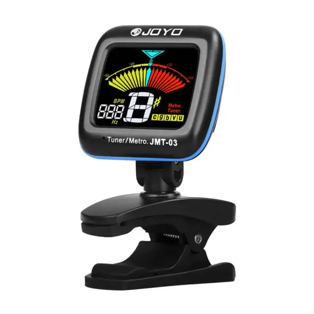 JOYO JMT-03 Clip-on Guitar Tuner and TAP Tempo Metronome.  Electronic Tuner for