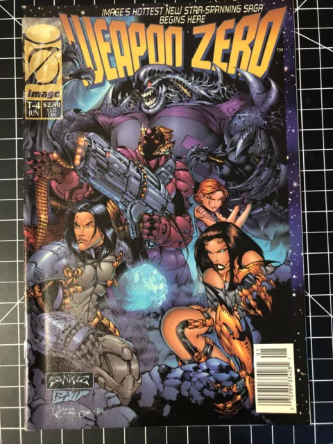 Image Comics Weapon Zero T4 Jun 1995 Benitez Batt Simonson NEWSSTAND  B14