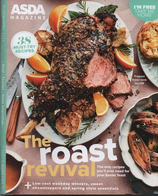 ASDA FOOD MARCH / April 2024 magazine recipes EUR 3,55 PicClick DE