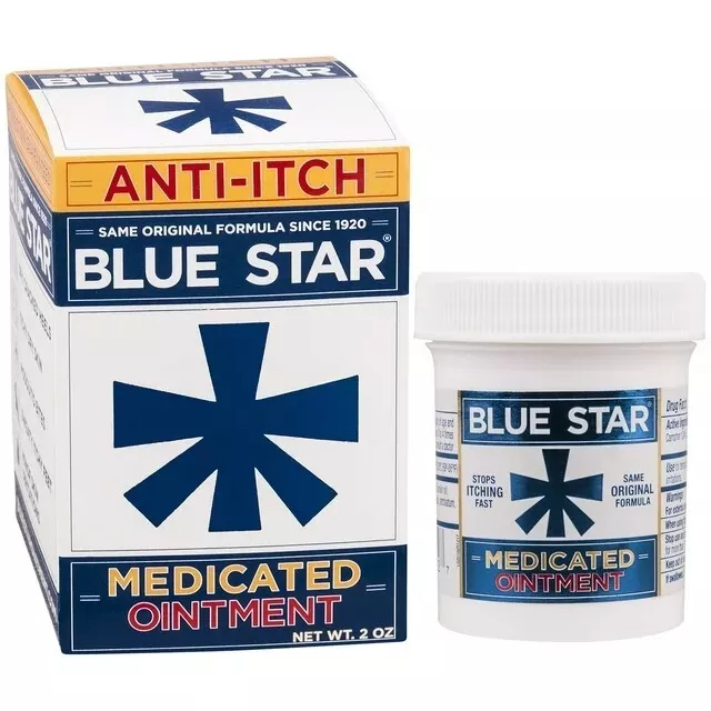 Blue Star Anti-Itch Medicated Ointment, Maximum Strength 2oz