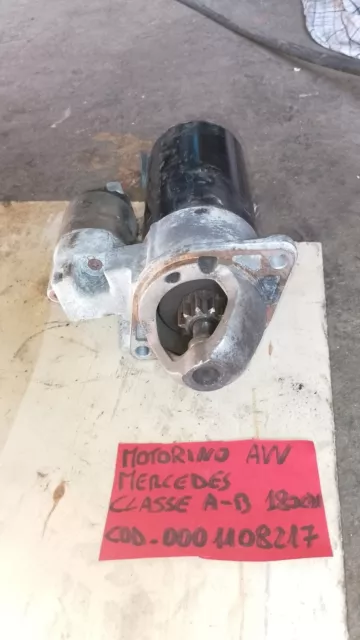 Motorino avviamento Mercedes Classe A B 180cv codice 0001108217