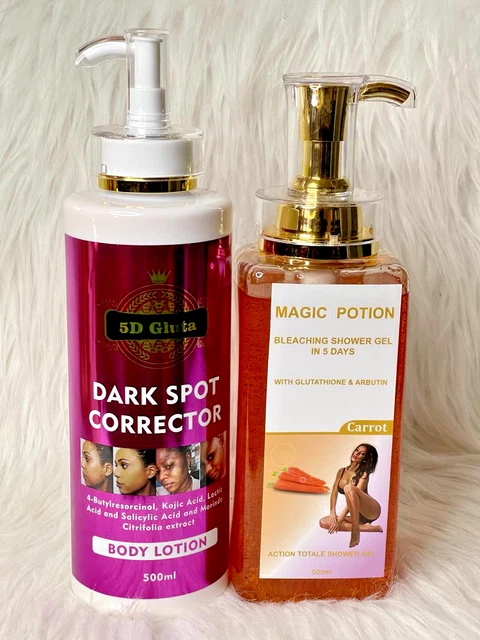 Duo Soins Corporels Blanchissant Anti-imperfections | Lait Corporel + Sérum Faded Topicals | Livraison Gratuite