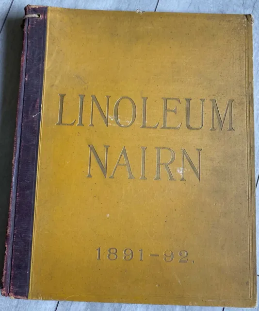Linoleum Nairn 1891-92 - en français - rare