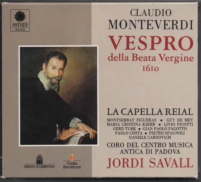 CD ★ Claudio MONTEVERDI ★ VESPRO ★ La Capella REIAL ★ Jordi SAVALL ★ 2/CD