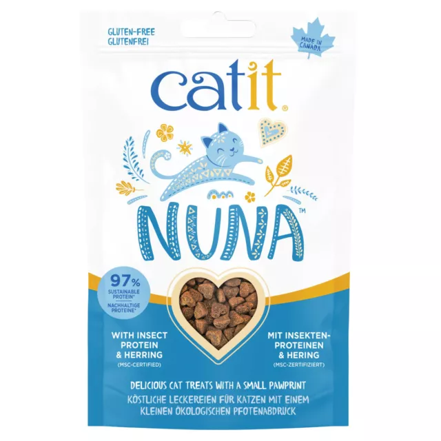 Catit Nuna Treats Insect & Hering 60 g, Katzensnack, UVP 2,79 EUR, NEU