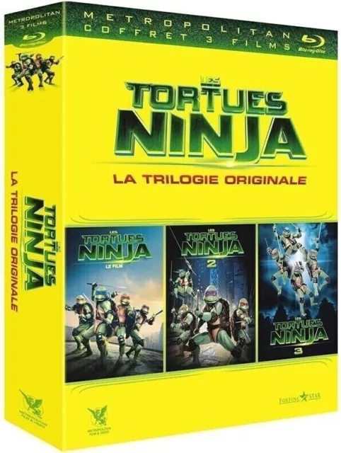 COFFRET INTEGRALE BLURAY - LES TORTUES NINJA LA TRILOGIE - Neuf - Ed Fr