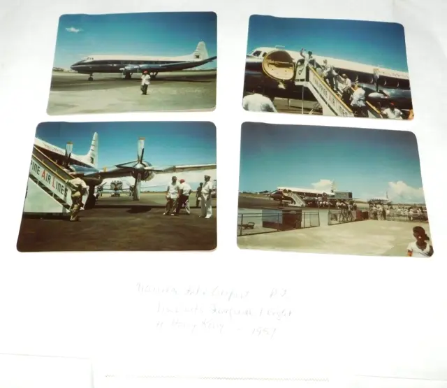 1957 Philippines Manila Airport Viscount Inaugural Flight to Hong Kong Photos