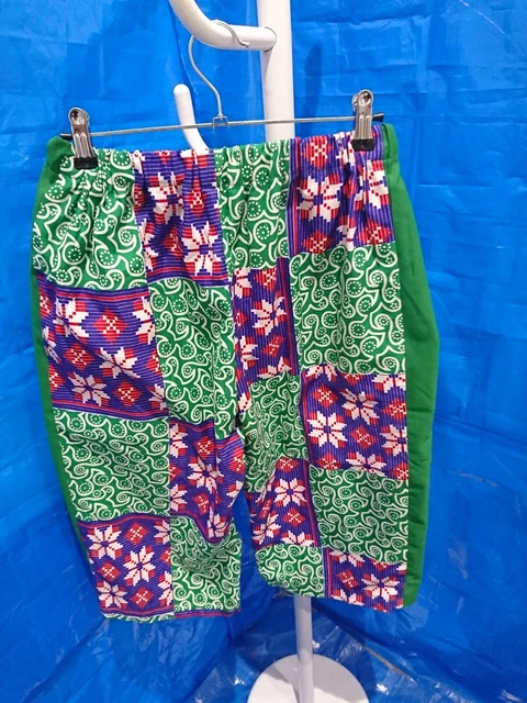 Pantaloncini da uomo fatti a mano pantaloncini africani camerunesi su misura cuciti
