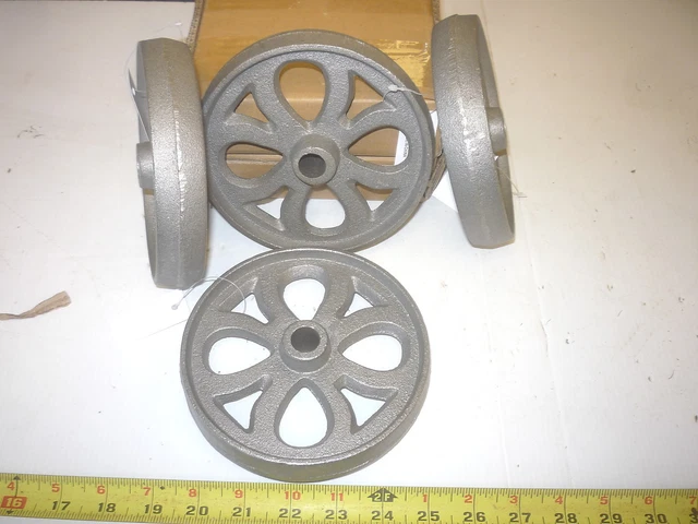 4   Cast Iron  Wheel  Gas Engine Maytag Garden  Cart  Barbecue Grill