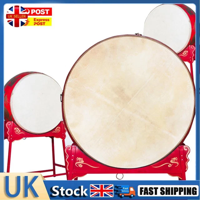 Drum Goat Skin Head for African Tambourine Percussion Drum Part (Diameter 370mm)
