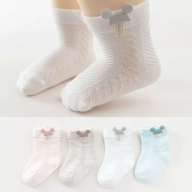 Newborns Baby Girls Boys Toddlers Socks Cotton Mesh Breathable Choldren Sock