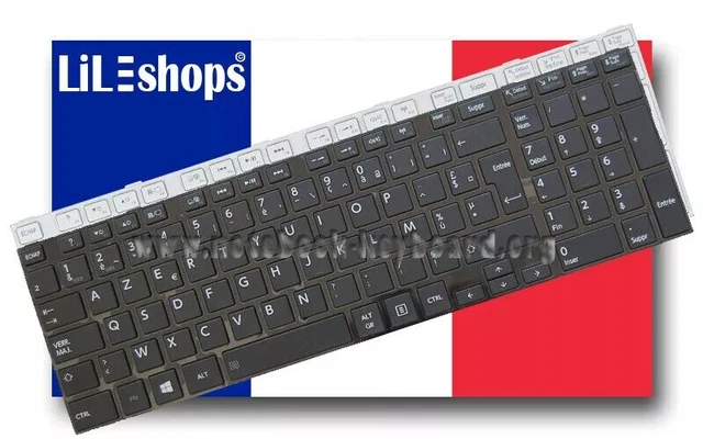 Clavier Fr Orig Toshiba Satellite P70-A-10Z P70-A-11P P70-A-125 Rétroéclairé Clavier Fr Orig Toshiba Satellite P70-A-10Z P70-A-11P P70-A-125 Rétroéclairé