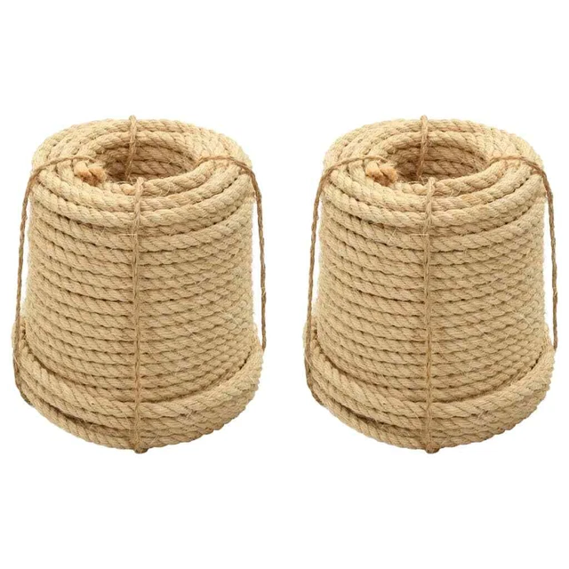 Vidaxl Corde in Sisal 2 pz 12 mm 250 m